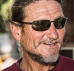 Howard Pratt, New York: Homeless guy with guitar in L.A.